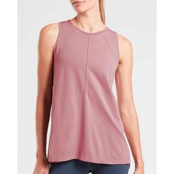 Athleta NEW Foothill Seamless Tie Back Tank Flora Mauve S - Picture 1 of 7
